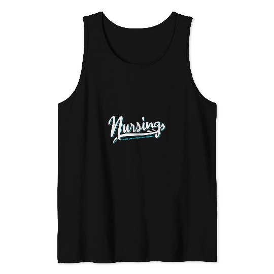 Nursing Where Caring Knows No Boundaries Tank Tops