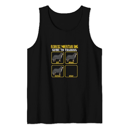 Bernese Mountain Pet Funny Bernese mountain dog berner training guide moms dads 3 Tank Tops