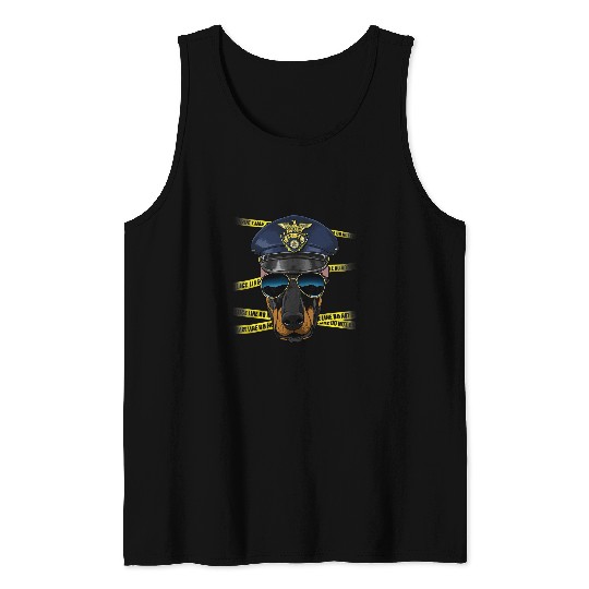 Doberman Pet Police Doberman K9 Dog Lover 58 Tank Tops