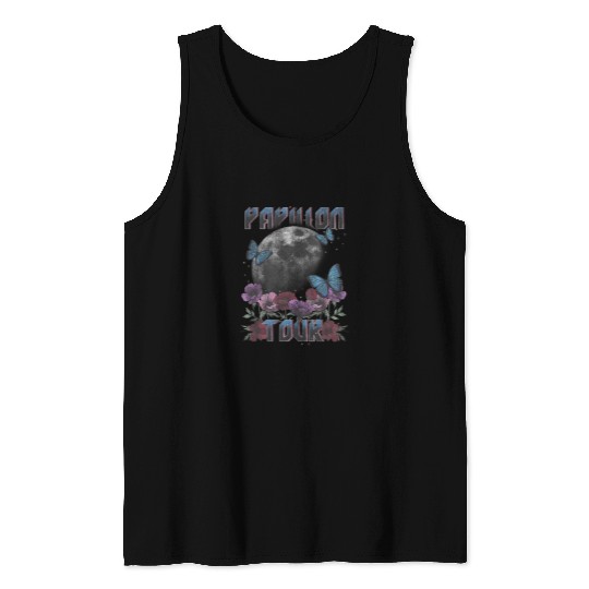 Papillon Pet Tour Butterflies Moon Tank Tops