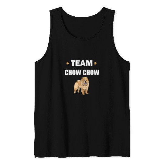 Chow Chow Pet Team Chow Chow Cute Dog Lover Pawprint Tank Tops