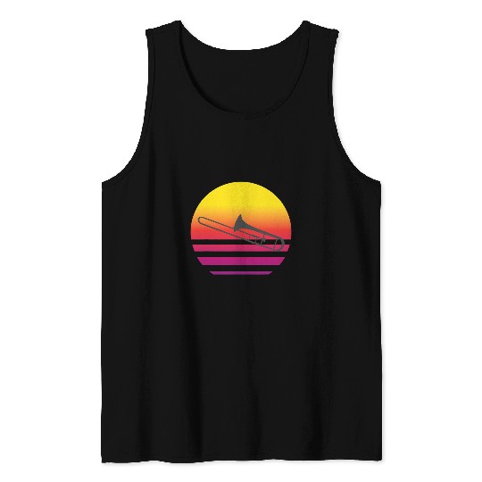 Funny trombones Music Teacher 2 Tank Tops