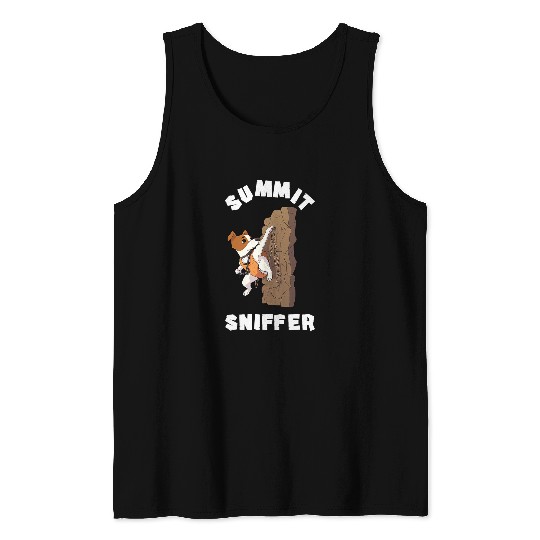 Jack Russell Pet Summit Sniffer Mountain Climbing 3 Tank Tops
