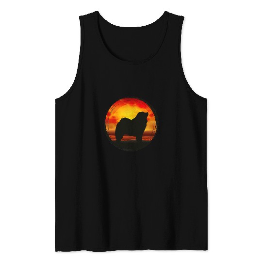 Chow Chow Pet Retro 3 88 Tank Tops