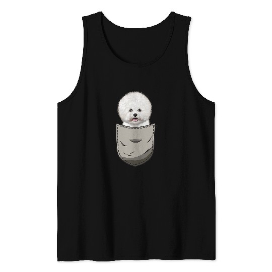 Bichon Pet Frise Dogs 365 Bichon Frise Puppy Dog in Pocket Dog Lover Gifts Tank Tops