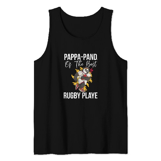 Sport Rugby Fathers Day Rugby Playing Kids 1 Tank Tops