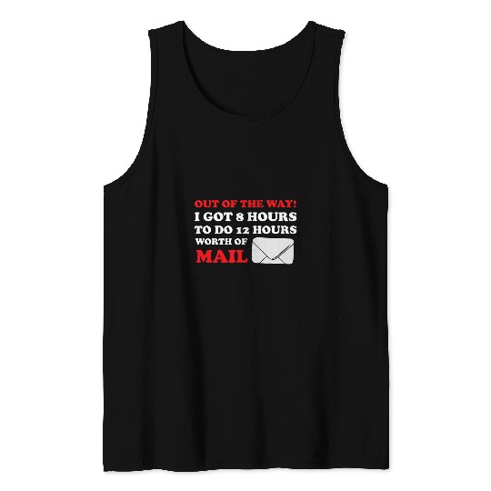 Delivery Driver Delivery Truck Driver Funny Postman Tank Tops