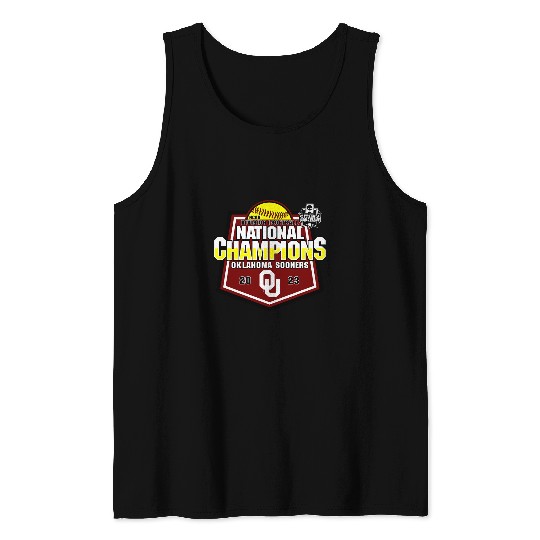 Sport Softball Oklahoma Sooners National Champs Softball WCWS Tank Tops