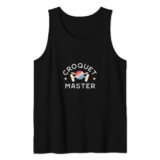 Sport Croquet Retro Croquet Master Gift Croquet s Wicket Club Coachs 1 Tank Tops