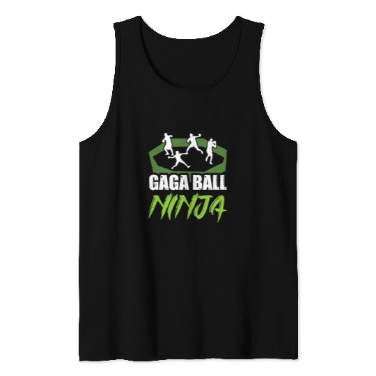 Sport Dodgeball Gaga Ball Ninja Pit Kit Dodgeball Game Men Women Tank Tops