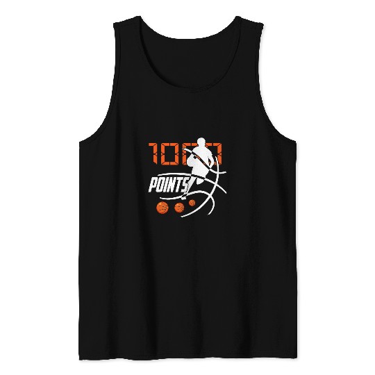 Sport Basketball 1000 Points Basketball Scorer High School Basketball Player 14 Tank Tops