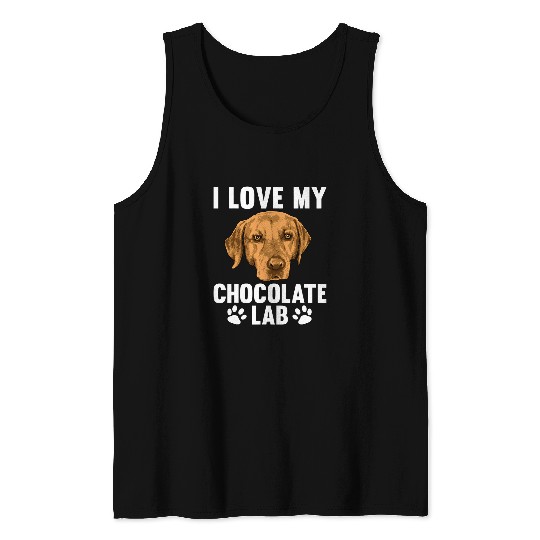 Labrador Pet Chocolate Lab Design For Men Women Tank Tops