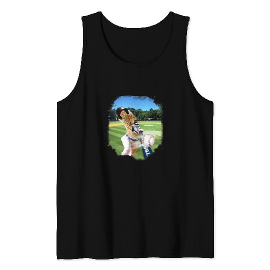 Sport Baseball Cat Baseball Lover Maine Coon Cat Playing Tank Tops