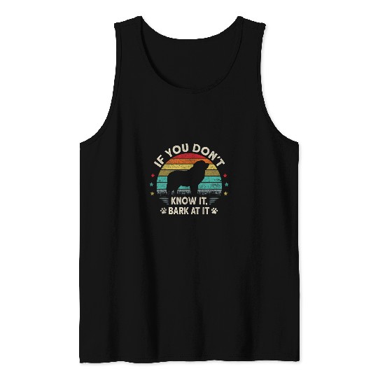 Pyrenees Pet Mountain Bark At It Big Dog Breed Great Tank Tops