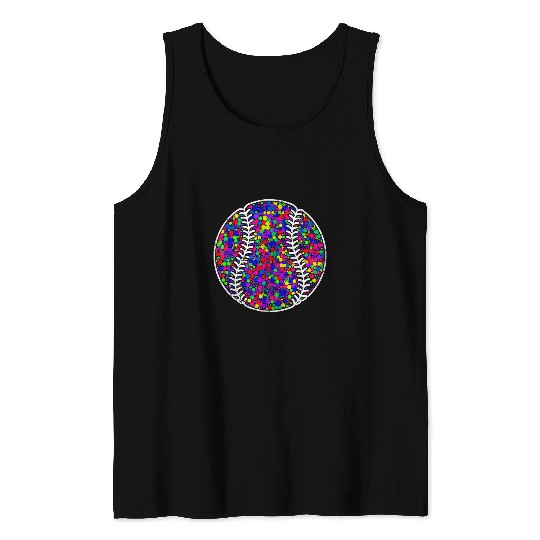 Sport Baseball Funny Polka Dot Baseball Lover Player International Dot Day 1 Tank Tops
