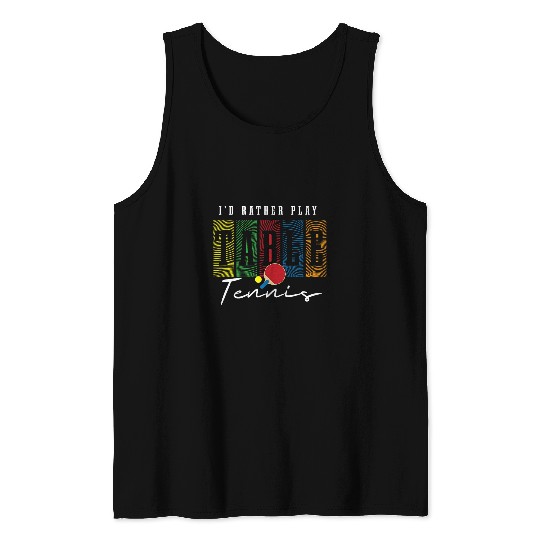 Sport Ping Pong Playing Table Tennis Funny Hobby Sports Tank Tops