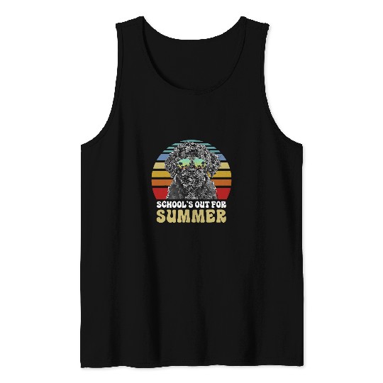 Portuguese Pet Schools Out for Summer Portuguese Water Dog Dog Teacher Tank Tops