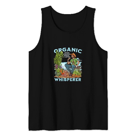 Funny Organic Farmer Vegan Iowa Midwest Farm Lover Tank Tops