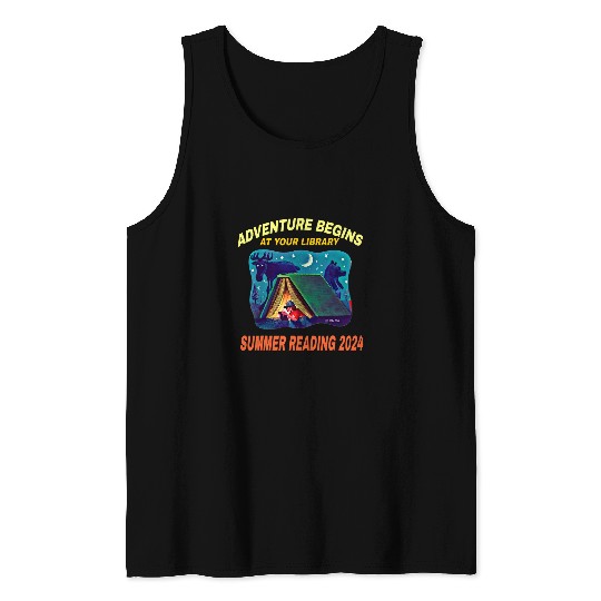 Adventure Begins At Your Library Summer Reading Program 2024 24 Tank Tops