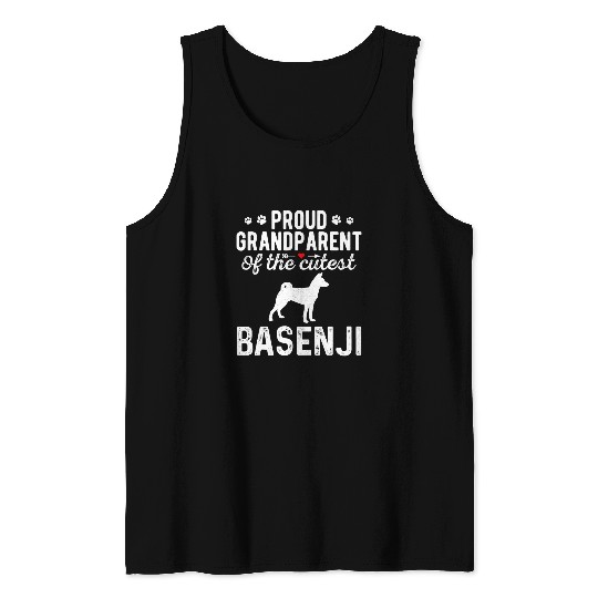 Basenji Pet Dog Basenji Proud Basenji Grandparents Of The Cutest Basenji Tank Tops