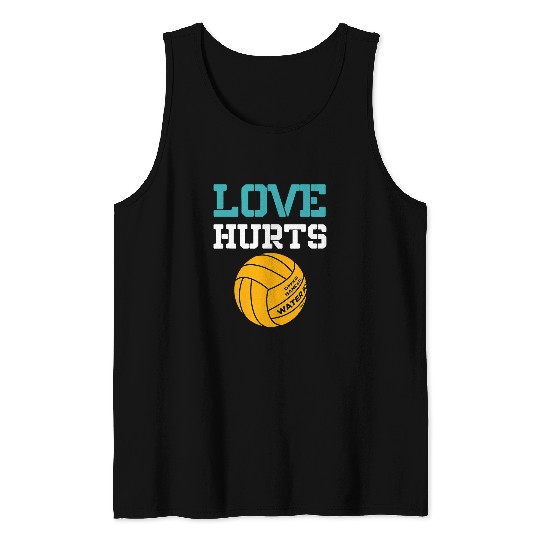 Sport Waterpolo Love Hurts Funny Ball Sport Tank Tops