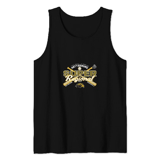 Sport Baseball Southern Mississippi Golden eagless Super Regionals Tank Tops