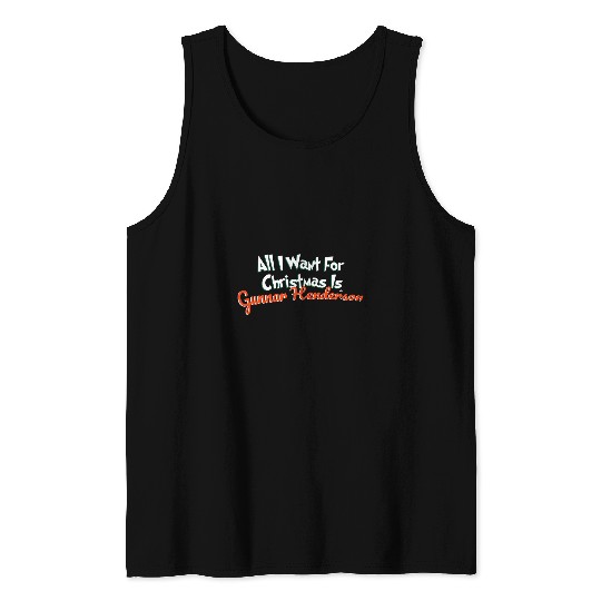 Sport Baseball Gunnar Henderson Baltimore Baseball All I Want for Christmas Tank Tops