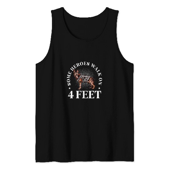 K9 Pet Police Law Enforcement Police Dog Training K9 Unit 4 Tank Tops