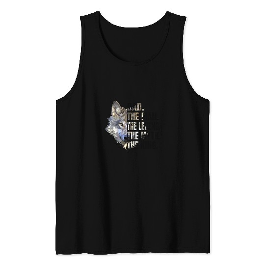 Coyote Mammal Dad The Man The Legend The Myth The King Fathers Day Tank Tops