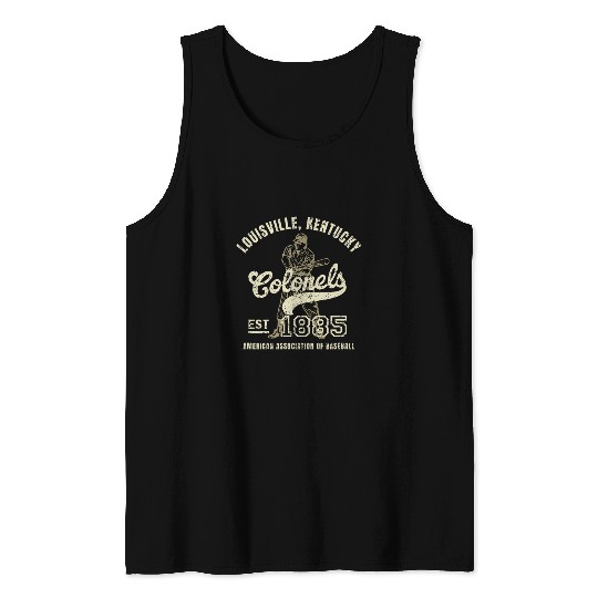 Sport Baseball vintages Louisville Kentucky Baseball Colonels 1 Tank Tops