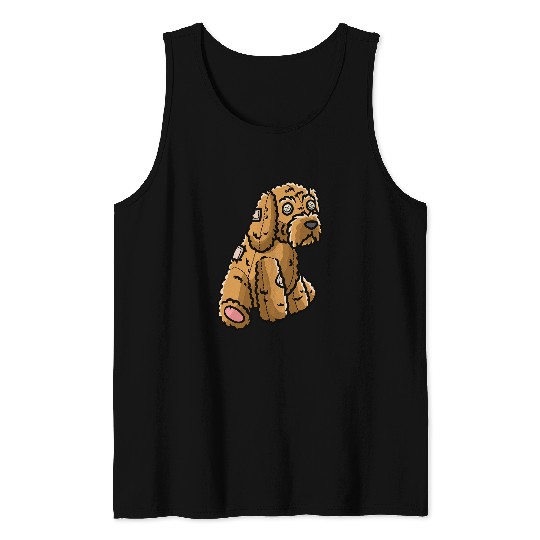 Cockapoo Pet Spoodle Stuffed Animal Design Tank Tops