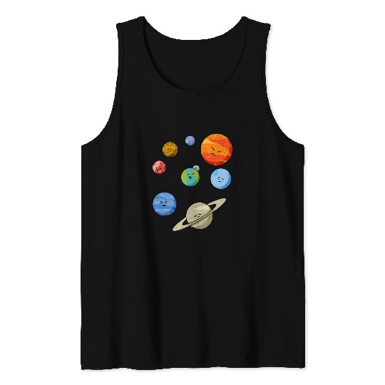 Astronaut Planet Solar System Boys Girls Funny Space Suit 16 Tank Tops