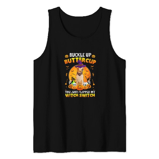 Labrador Pet Buckle Up Buttercup Halloween Costume 319 Tank Tops
