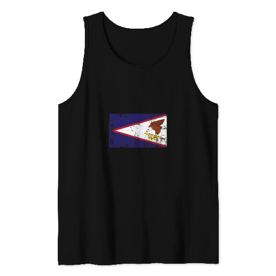 Sport American Football Samoa Flag Gift FootballFan Sports Adults Kids Tank Tops