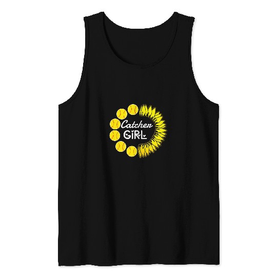 Sport Softball Make A Great Catch Softball Selling It Fans Supergirls Play Tank Tops