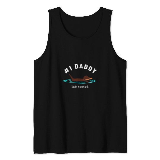 Labrador Pet Mens Lab Dog Dad Chocolate Labrador Retriever 1 Daddy Tank Tops