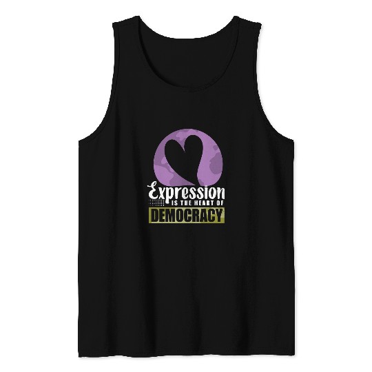 Lovable Pleasant Democracy Quote Tank Tops