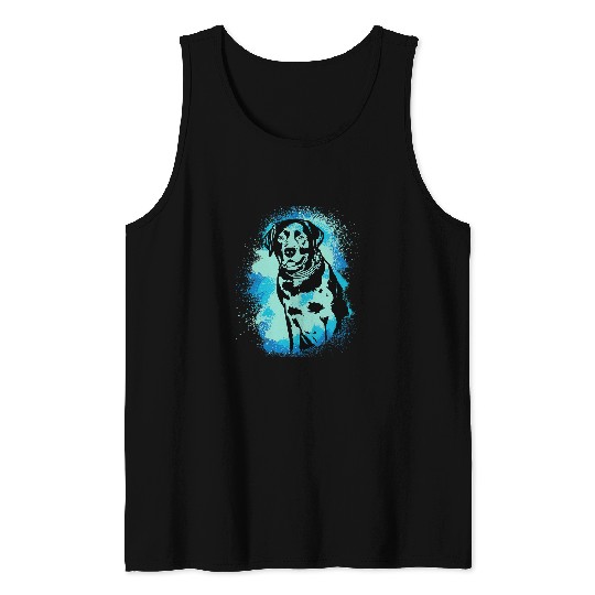 Labrador Pet Chocolate Labrador Retriever Paint Blue Design Dog Mom Dad Tank Tops