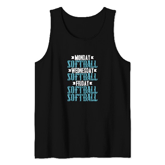 Sport Softball Monday Softball Wednesday Softball Friday Softball Softball 0 Tank Tops