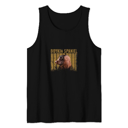 Boykin Spaniel Pet Dogs 365 Retro Boykin Spaniel Dog Vintage Gifts Tank Tops