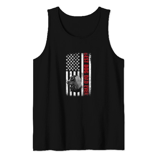 Boykin Spaniel Pet Dogs 365 Boykin Spaniel bests Dog Dad Ever American Flag Men Tank Tops