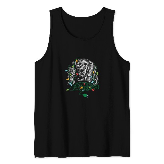 Boykin Spaniel Pet Christmas Lights Boykin Spaniel Tank Tops