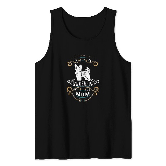Chinese Crested Pet Powderpuff Mom Chinese Crested Tank Tops