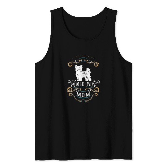 Chinese Crested Pet Powderpuff Mom Chinese Crested Tank Tops