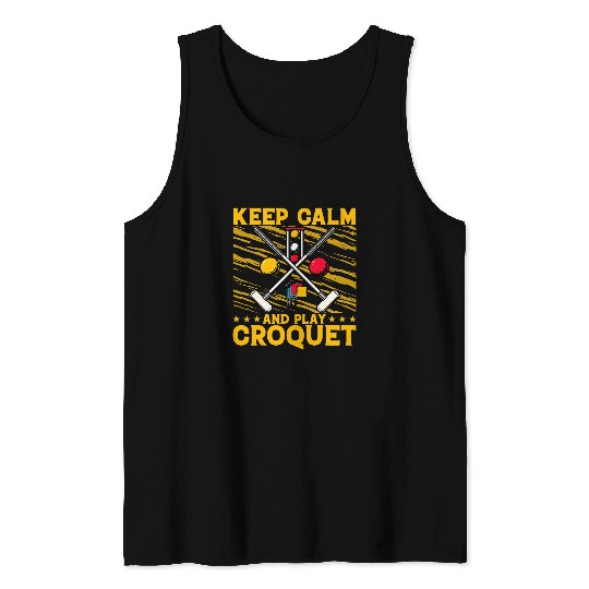 Sport Croquet Funny Saying 13 Tank Tops