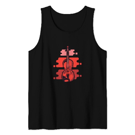 Funny Violin Orchestra Violin Tank Tops
