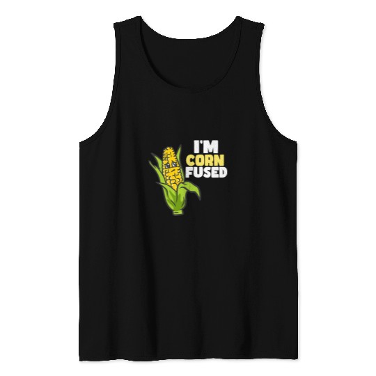 Corn Cob Design For Maize Food Lover 2Im Cornfused Tank Tops