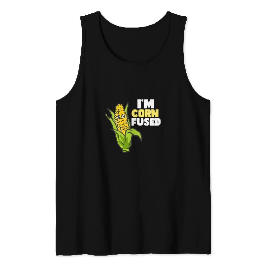 Corn Cob Design For Maize Food Lover 2Im Cornfused Tank Tops