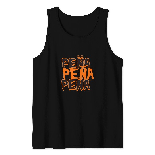Sport Baseball Jeremy Pena Houston Baseball Halloween Name MLBPA Tank Tops