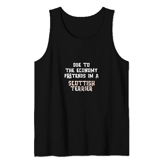 Scottish Terrier Pet Due Economy Pretend SCOTTISH TERRIER Easy Halloween Tank Tops